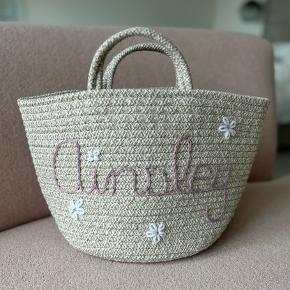 Les Bins Size Medium, BEIGE | Storage Bins for Nursery, Playroom & More