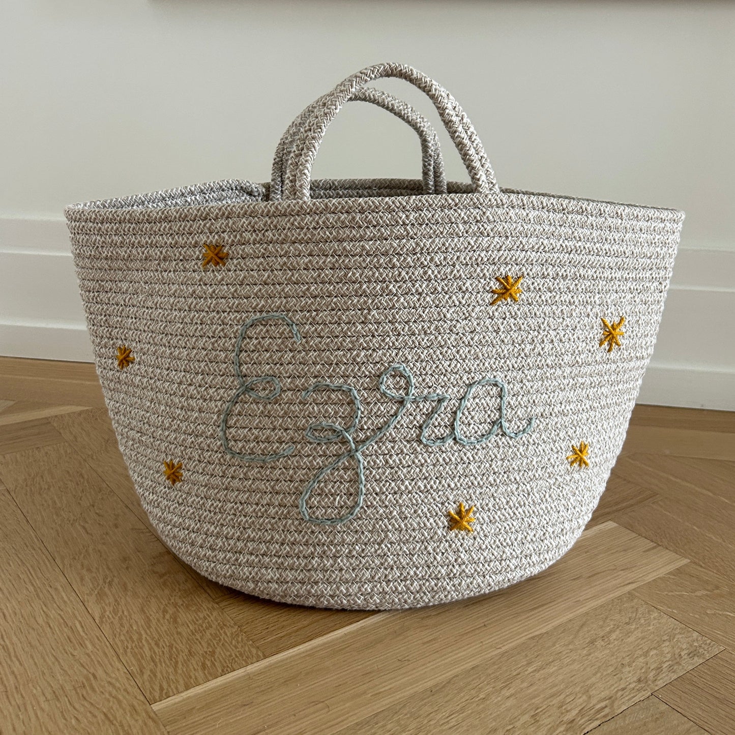 Les Bins Size Large, BEIGE | Storage Bins for Nursery, Playroom & More