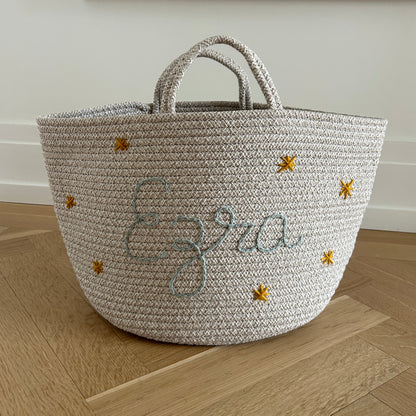 Les Bins Size Large, BEIGE | Storage Bins for Nursery, Playroom & More