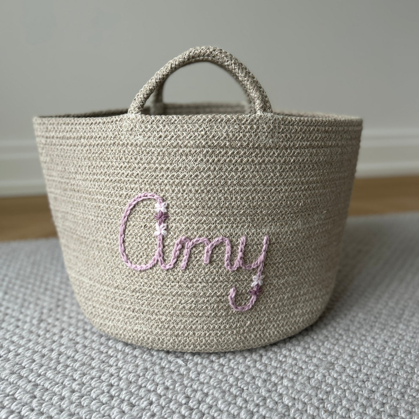 Les Bins Size Large, BEIGE | Storage Bins for Nursery, Playroom & More