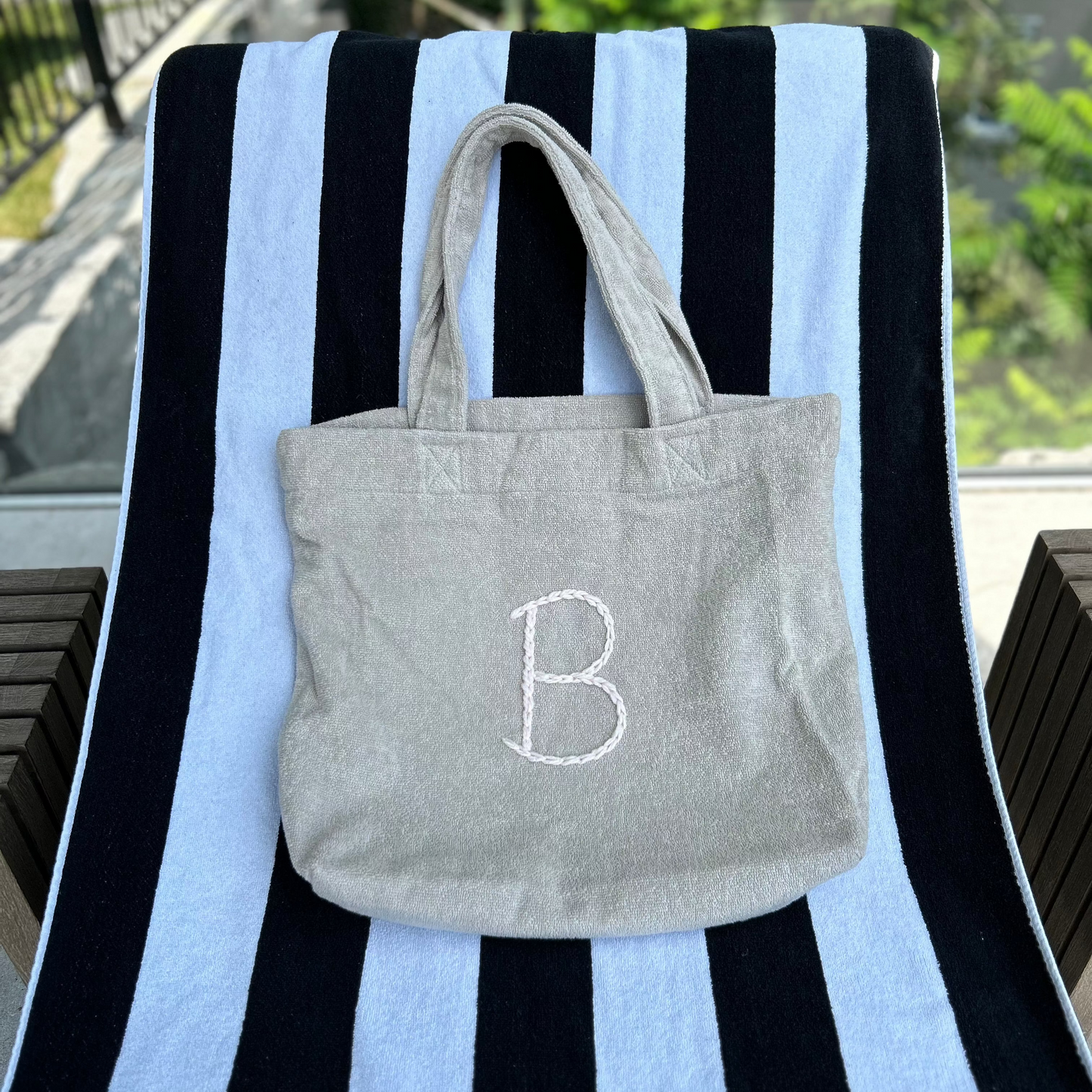 Custom Terrycloth Beach Tote