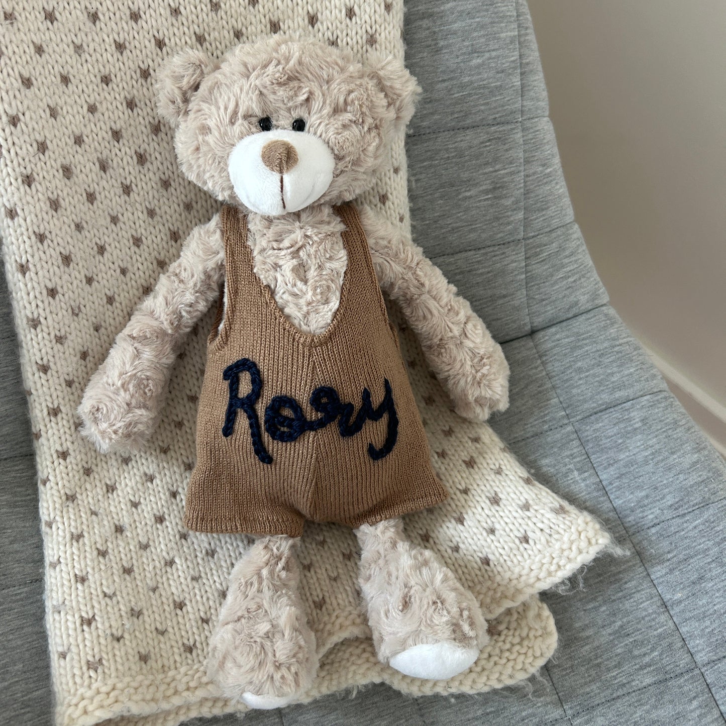 Custom Teddy Bear in Pink or Brown | Stuffed Animal Custom Gift