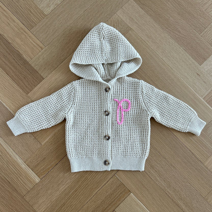 Hooded Waffle Cardigan | Oatmeal, Pink, Brown or Navy