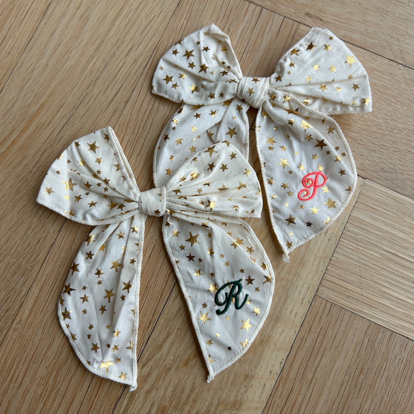 Oversized Bow Clip | Hair accessory for toddlers & Girls | Machine Embroidery