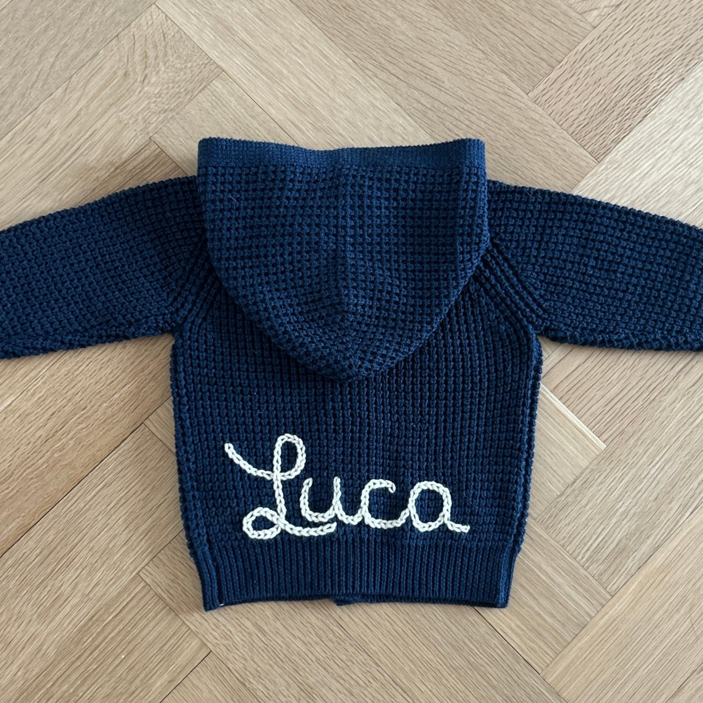 Hooded Waffle Cardigan | Oatmeal, Pink, Brown or Navy
