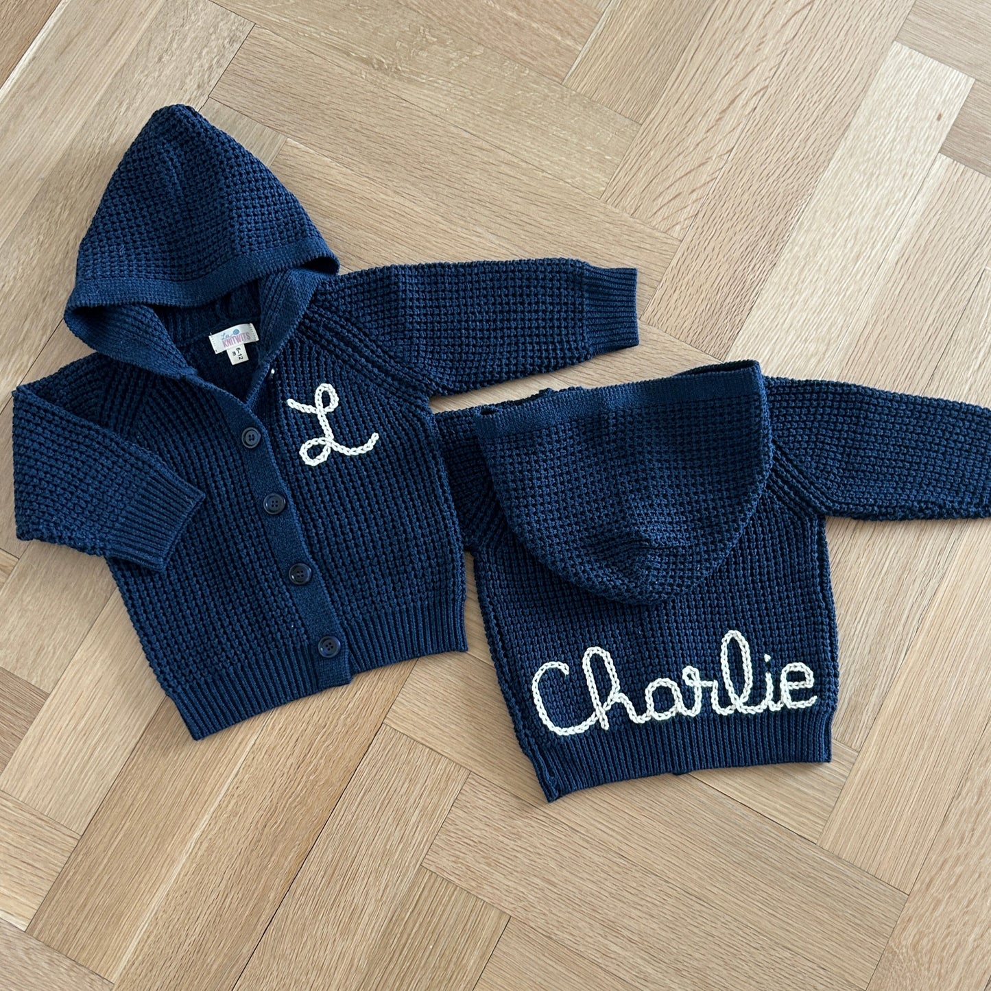 Hooded Waffle Cardigan | Oatmeal, Pink, Brown or Navy