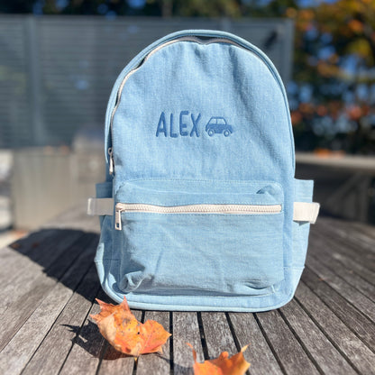 Denim Toddler Backpack