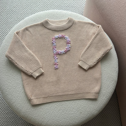 The Flower Bomb Sweater | Multiple Colors Oversized Knit Newborn to 6 Years