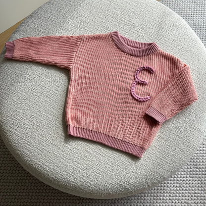 Blush 2-toned Classic Knit Sweater | Size Newborn to 4T