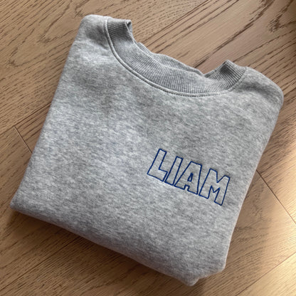 Custom Crew Neck | Multiple Colors | 2-10 Years Old | Machine Embroidery