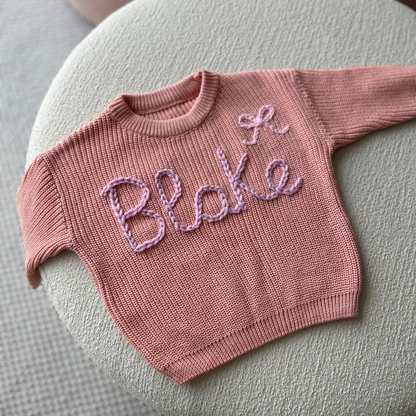 Blush Classic Sweater, Oversized Fit | 4T & 5T Available