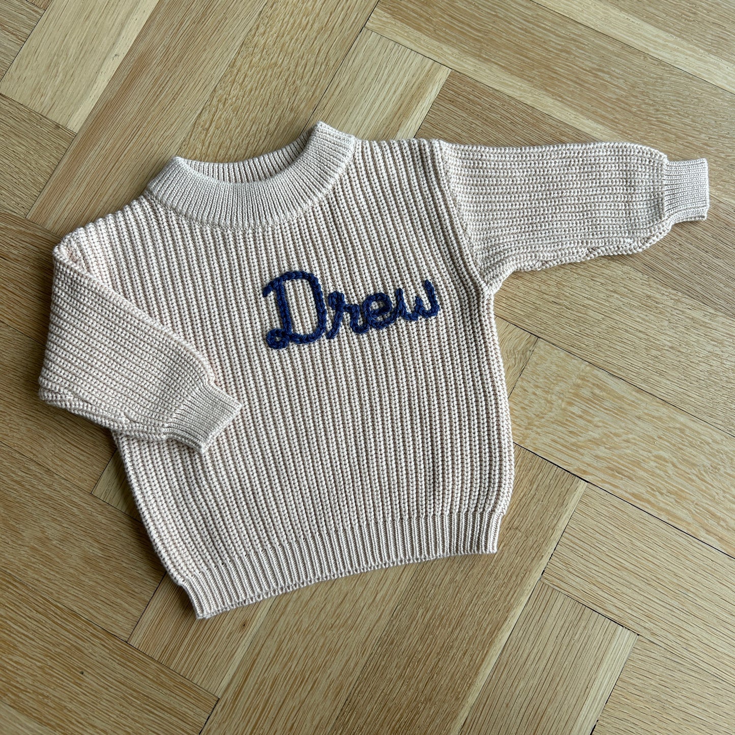 Custom Name Sweater | Multiple Colors Oversized Knit Newborn to 6 Years
