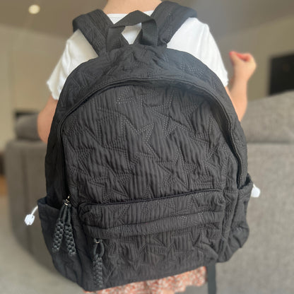 Star Imprint Backpack | Black or Cream