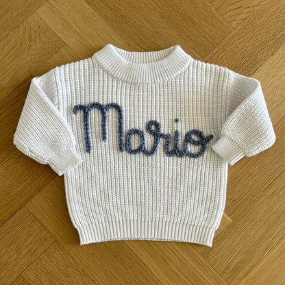 Custom Name Sweater | Multiple Colors Oversized Knit Newborn to 6 Years