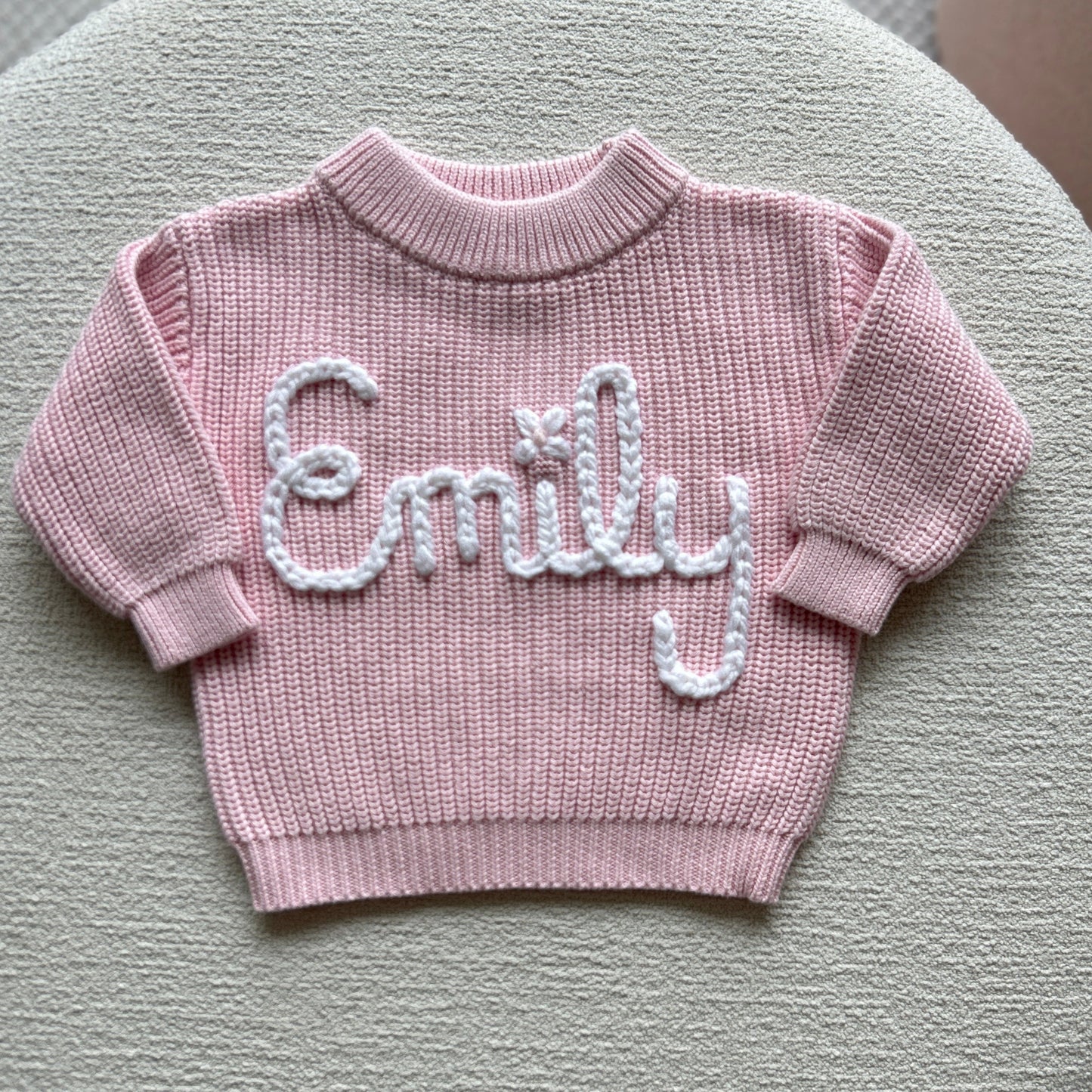 Custom Name Sweater | Multiple Colors Oversized Knit Newborn to 6 Years