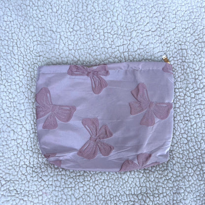 SAMPLE BOW POUCH : NO EMBROIDERY/CUSTOMIZATION