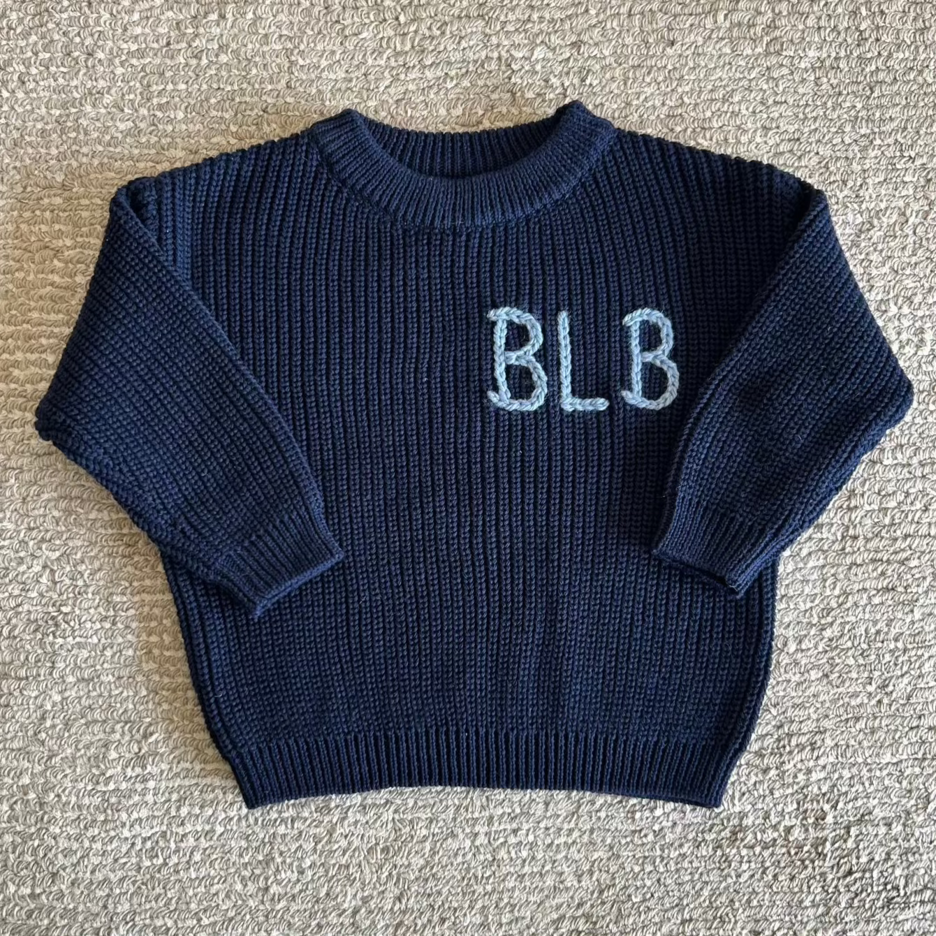 Custom Name Sweater | Multiple Colors Oversized Knit Newborn to 6 Years