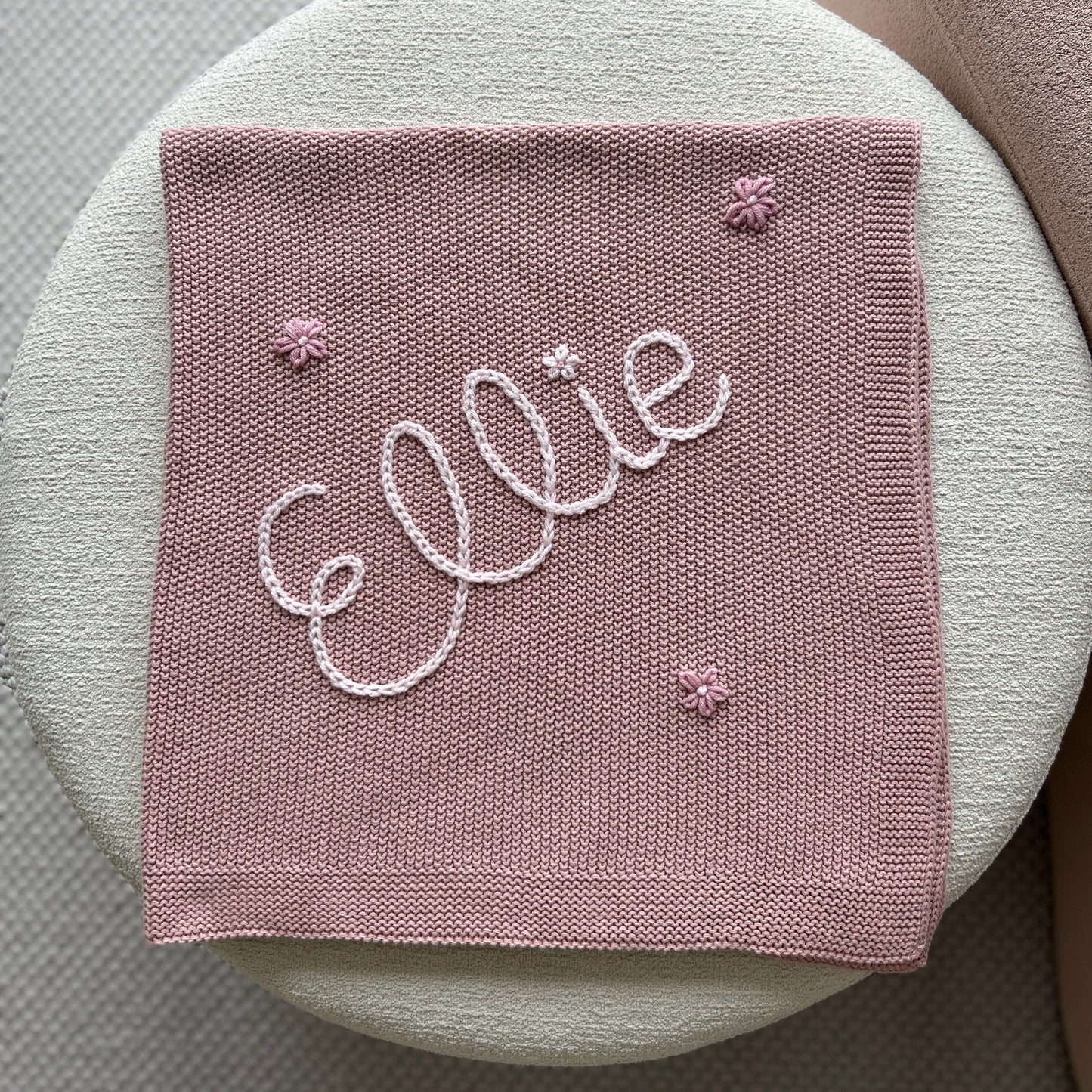 Solid Colour Baby Blanket - BEIGE | Custom Baby Blanket Gift in Many Colors