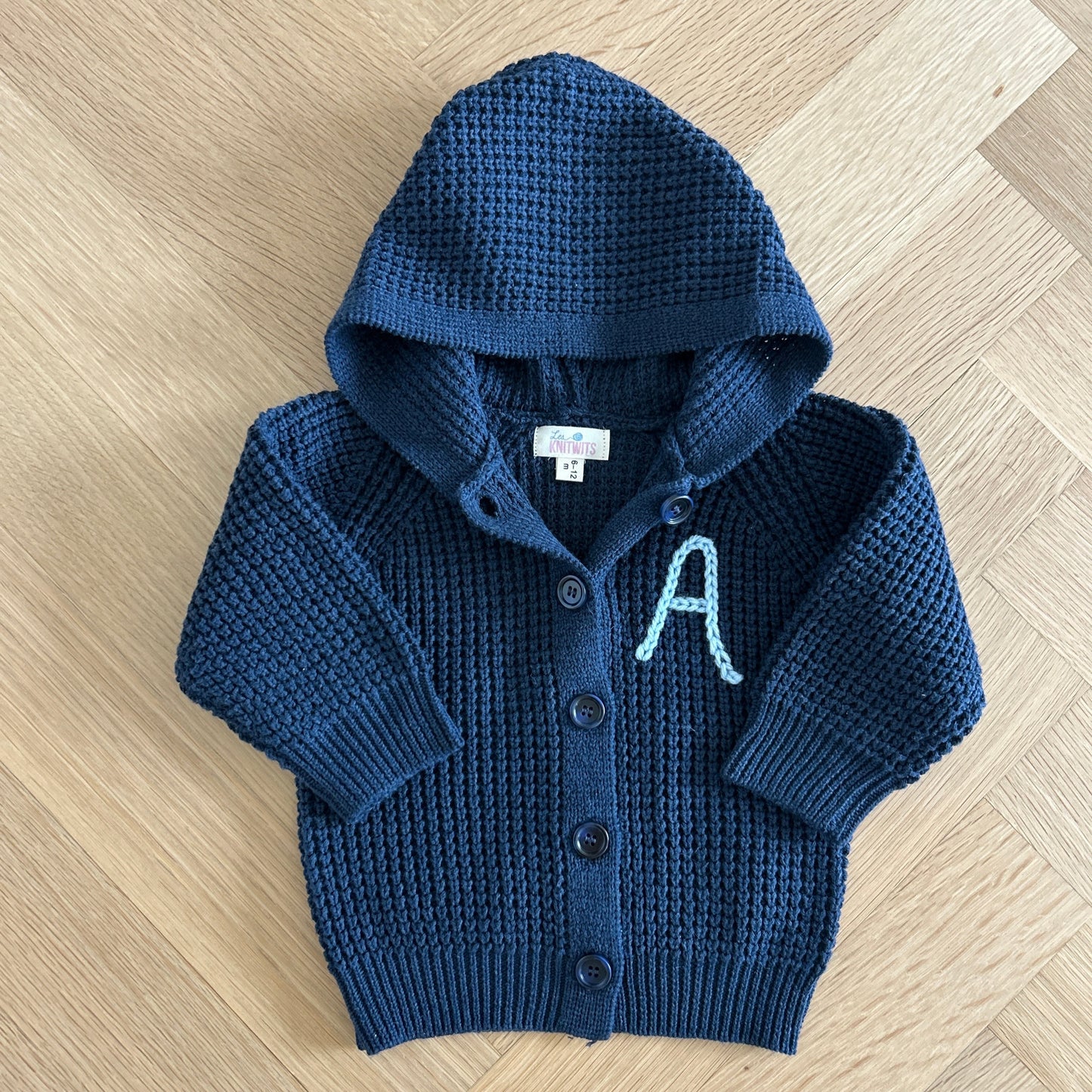 Hooded Waffle Cardigan | Oatmeal, Brown or Navy