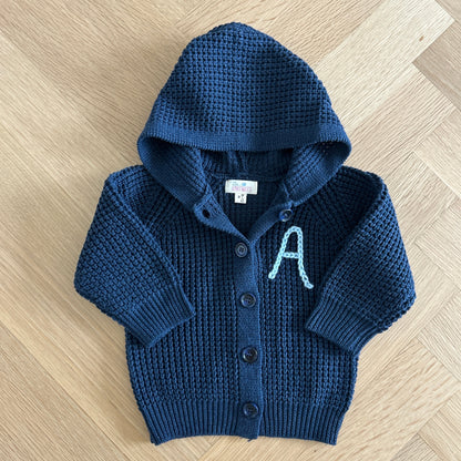 Hooded Waffle Cardigan | Oatmeal, Brown or Navy