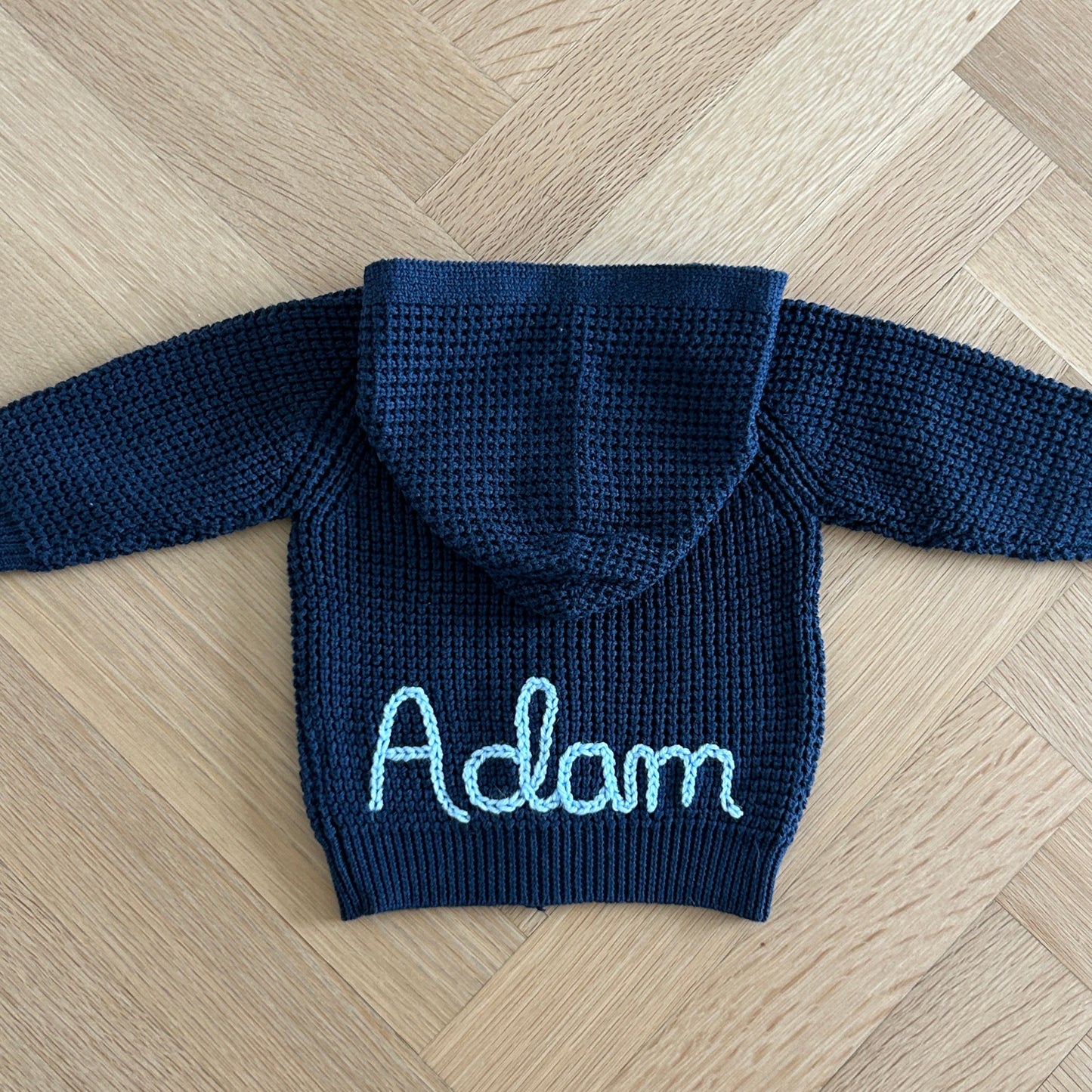 Hooded Waffle Cardigan | Oatmeal, Brown or Navy
