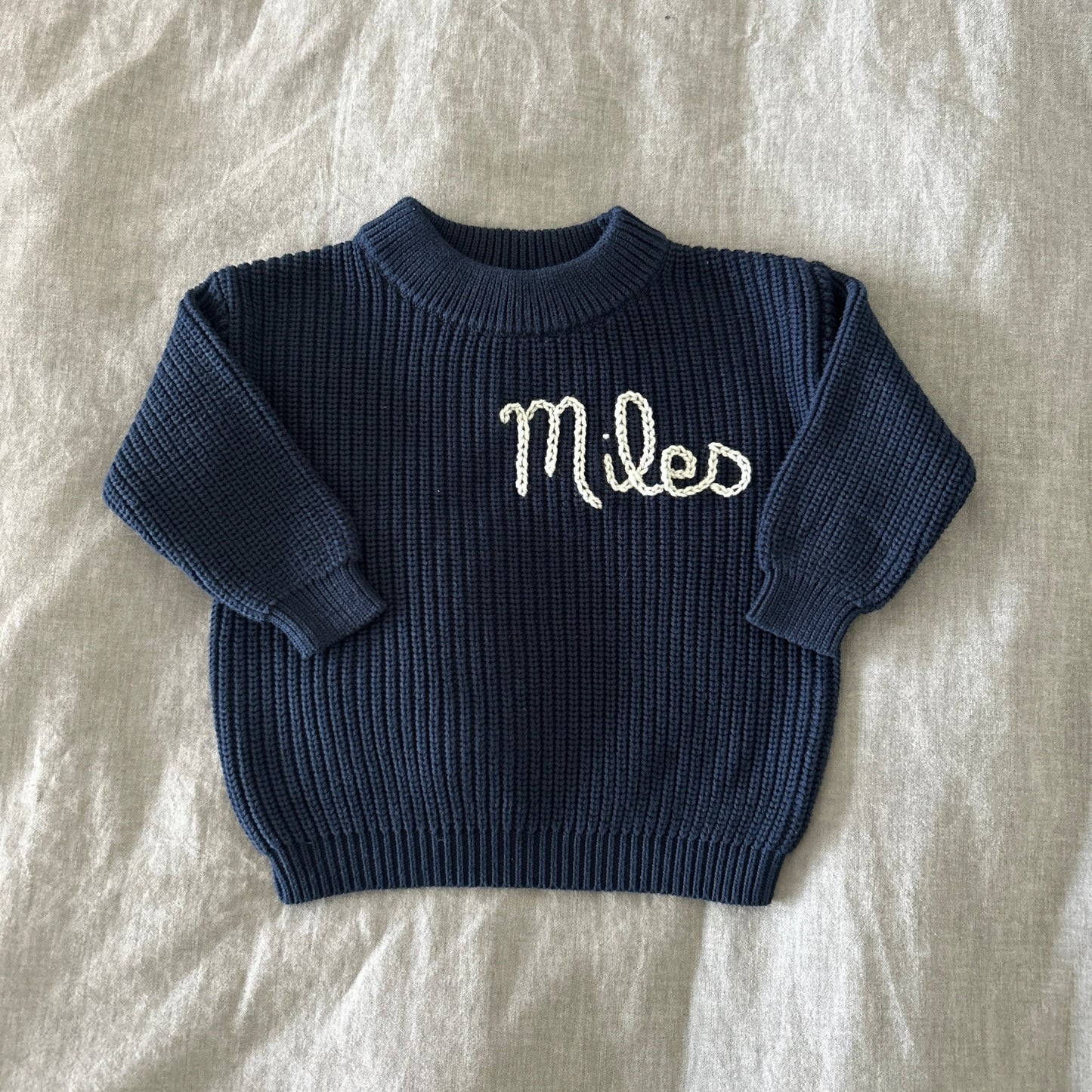 Custom Name Sweater | Multiple Colors Oversized Knit Newborn to 6 Years