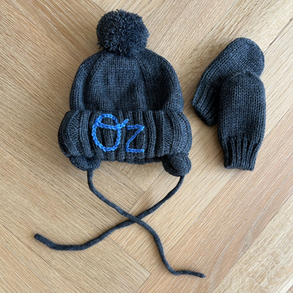 Oatmeal Warm Lined Hat & Mits Sets | Winter Hat for Babies & Toddlers