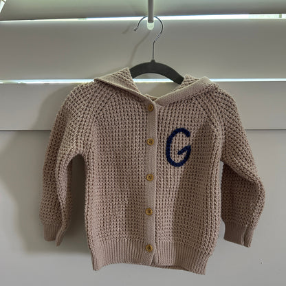 Hooded Waffle Cardigan | Oatmeal, Brown or Navy