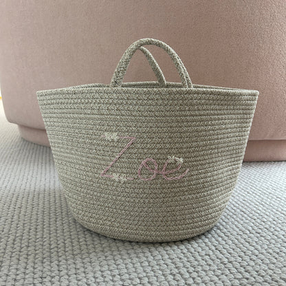 Les Bins Size Large, BEIGE | Storage Bins for Nursery, Playroom & More