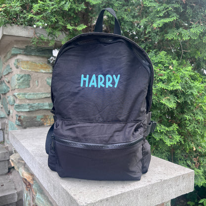 Black Toddler Nylon Backpack