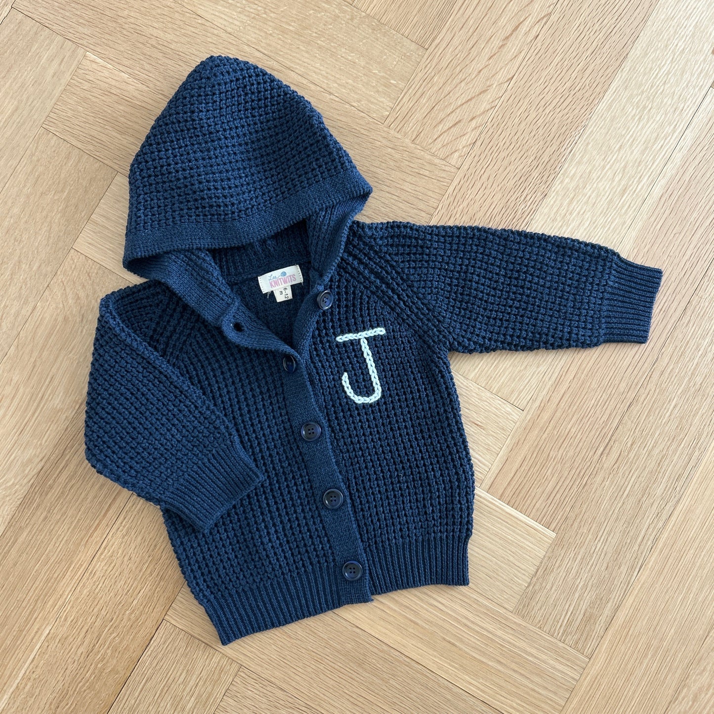 Hooded Waffle Cardigan | Oatmeal, Brown or Navy