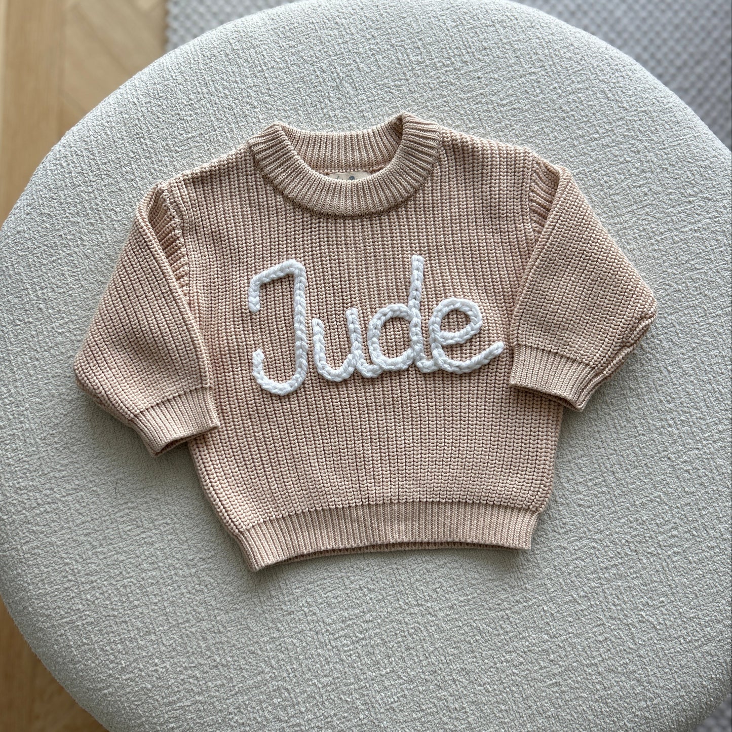 Custom Name Sweater | Multiple Colors Oversized Knit Newborn to 6 Years