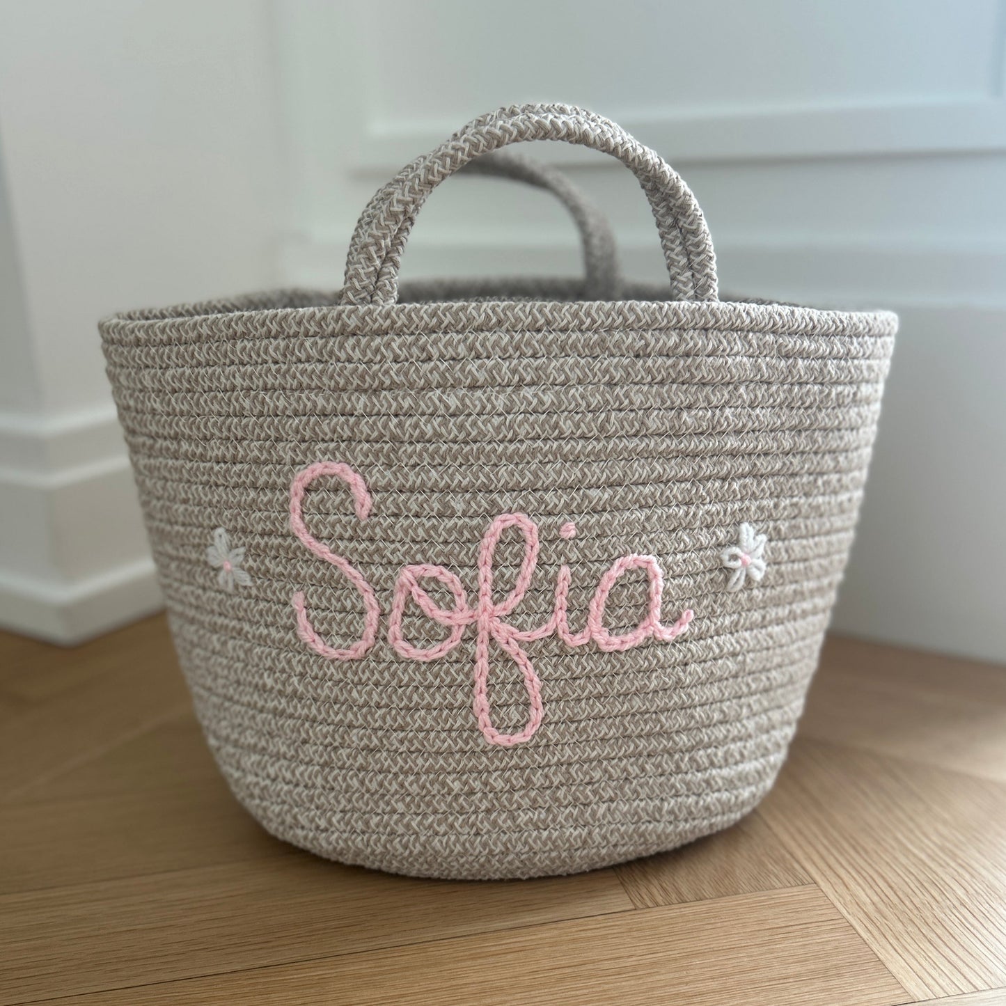 Les Bins Size Medium, BEIGE | Storage Bins for Nursery, Playroom & More