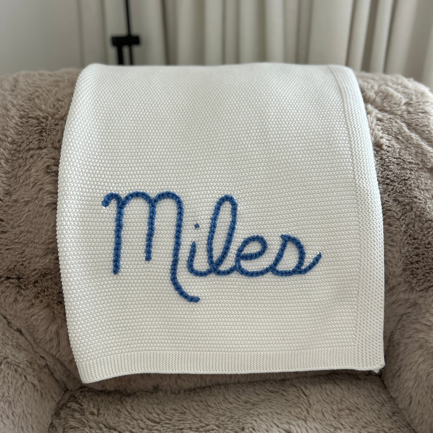 Solid Colour Baby Blanket - IVORY | Custom Baby Blanket Gift in Many Colors