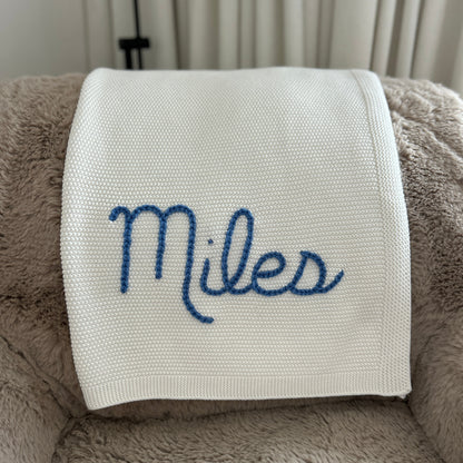 Solid Colour Baby Blanket - IVORY | Custom Baby Blanket Gift in Many Colors