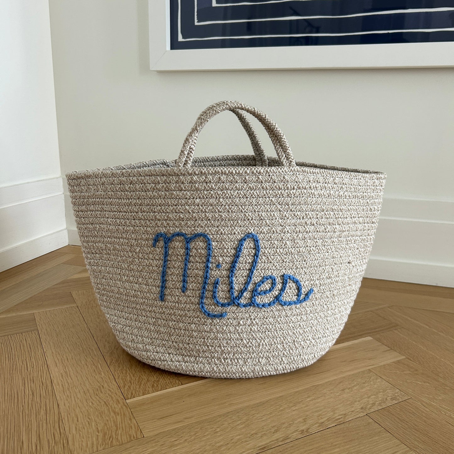 Les Bins Size Large, BEIGE | Storage Bins for Nursery, Playroom & More