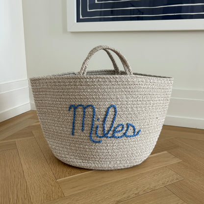 Les Bins Size Large, BEIGE | Storage Bins for Nursery, Playroom & More