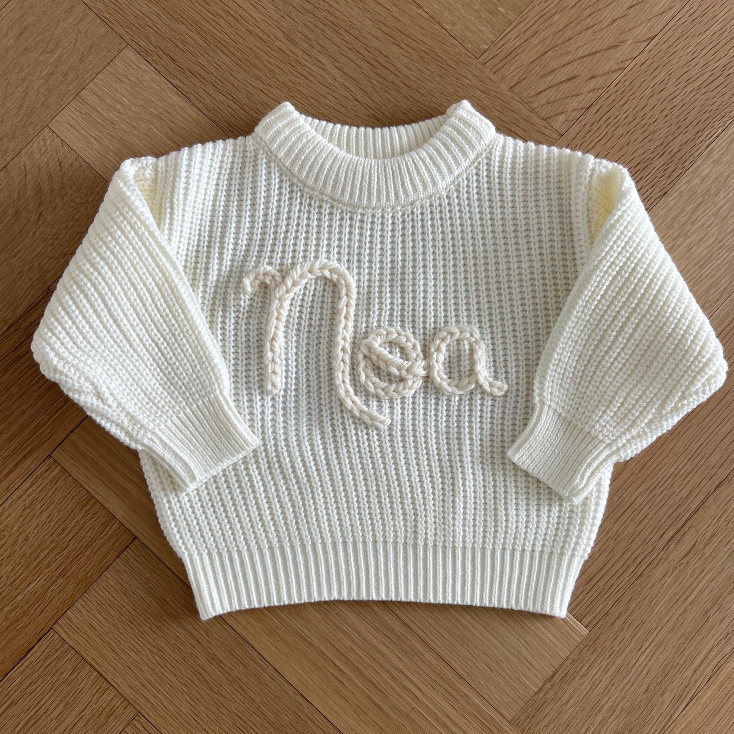 Custom Name Sweater | Multiple Colors Oversized Knit Newborn to 6 Years