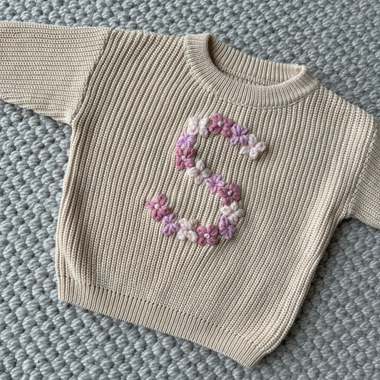 The Flower Bomb Sweater | Multiple Colors Oversized Knit Newborn to 6 Years