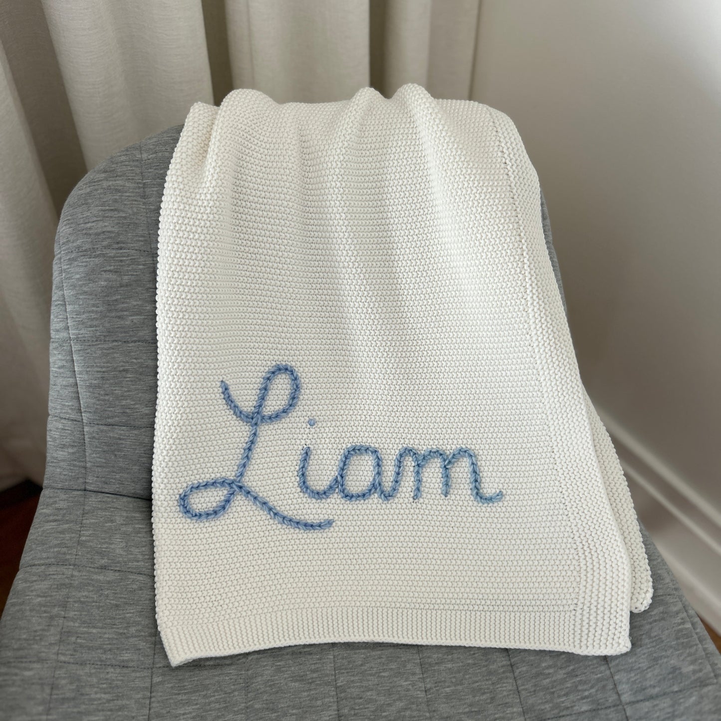 Solid Colour Baby Blanket - IVORY | Custom Baby Blanket Gift in Many Colors