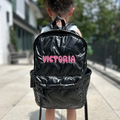Puffer Backpack | Silver of Black