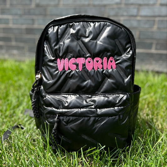 Puffer Backpack | Black or Silver
