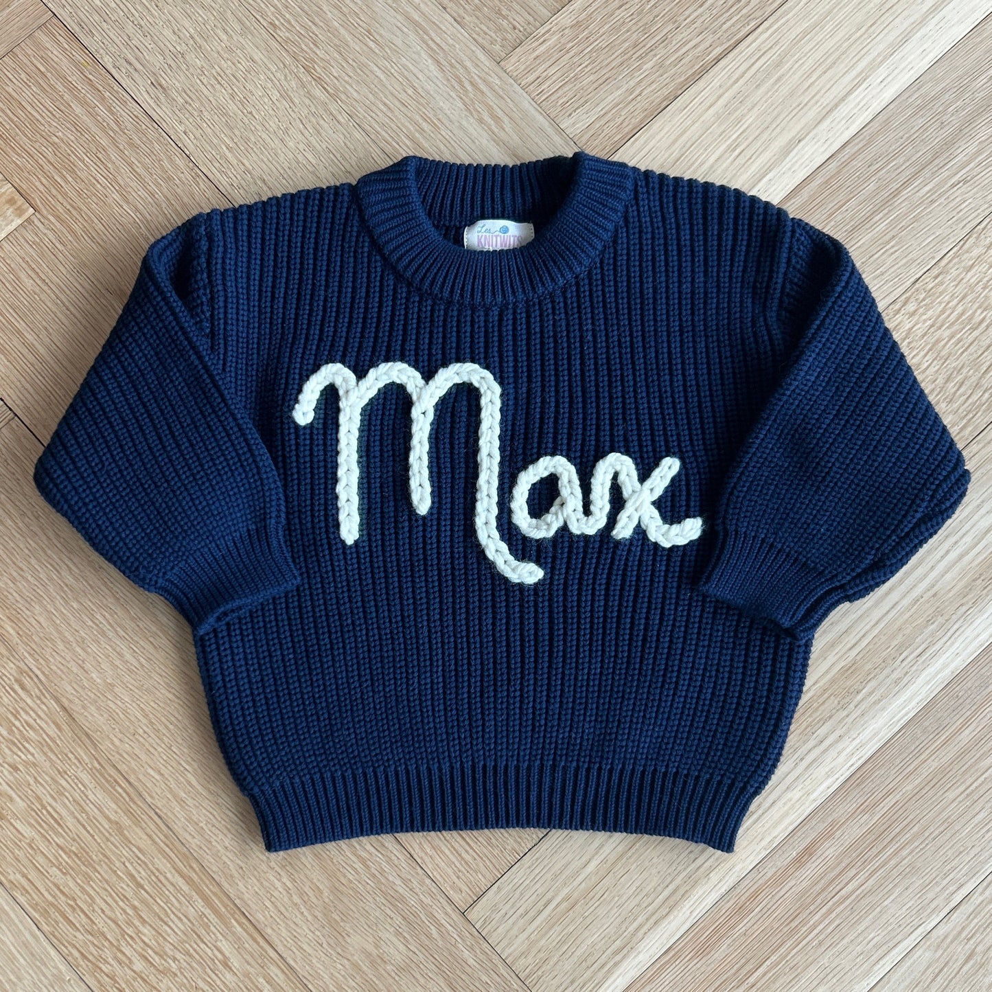 Custom Name Sweater | Multiple Colors Oversized Knit Newborn to 6 Years