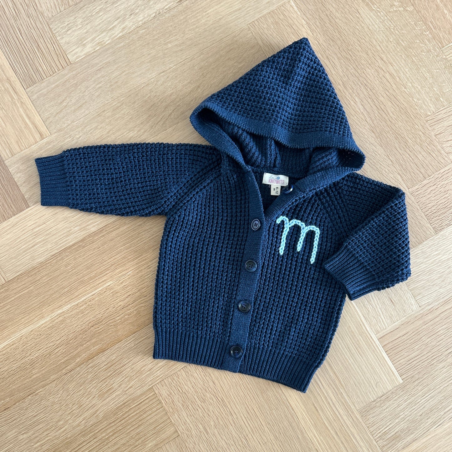 Hooded Waffle Cardigan | Oatmeal, Brown or Navy