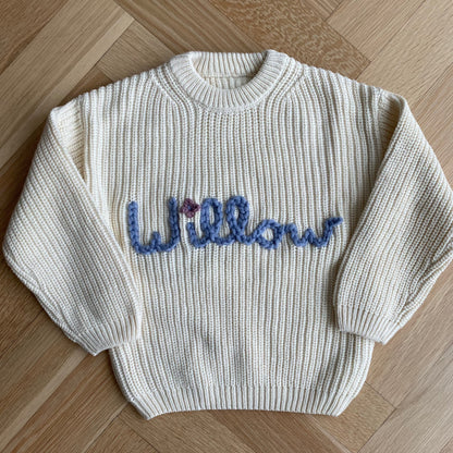 Ivory Chunky Knit Toddler Sweater *Premium Collection* | Sizes for 3-5 Year Olds