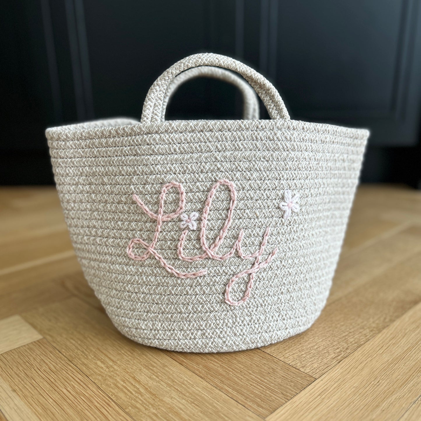Les Bins Size Medium, BEIGE | Storage Bins for Nursery, Playroom & More