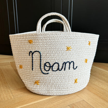 Les Bins Size Large, BEIGE | Storage Bins for Nursery, Playroom & More