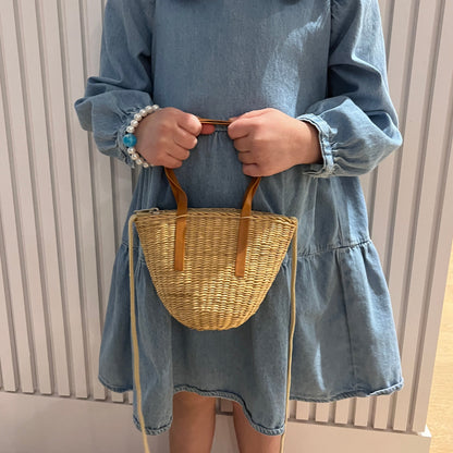 Toddler Rattan Straw Purse | Ready to ship collection