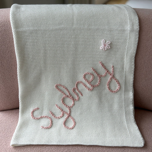 Solid Colour Baby Blanket | Custom Baby Blanket Gift in Many Colors