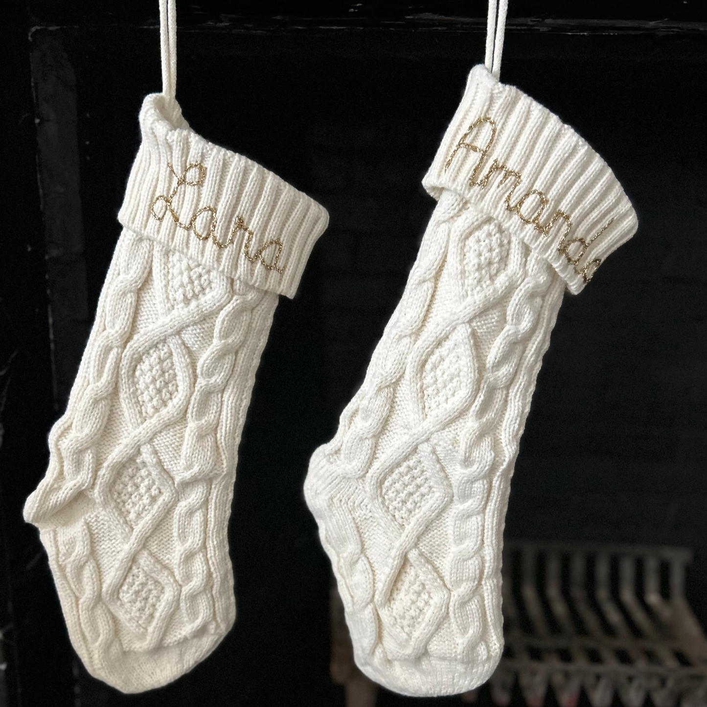 Custom Christmas Stocking | Hand embroidered stocking